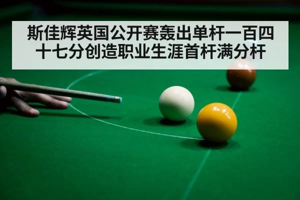 snooker player celebrating 147